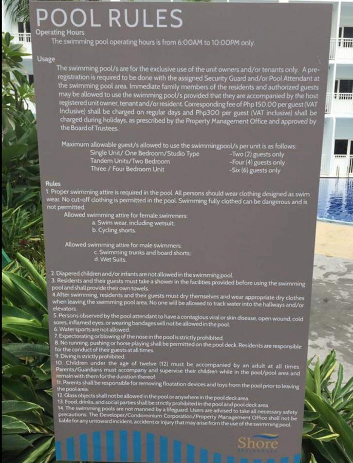 Sabina'S One Bedroom Condo At Shore Tower C Μανίλα Εξωτερικό φωτογραφία